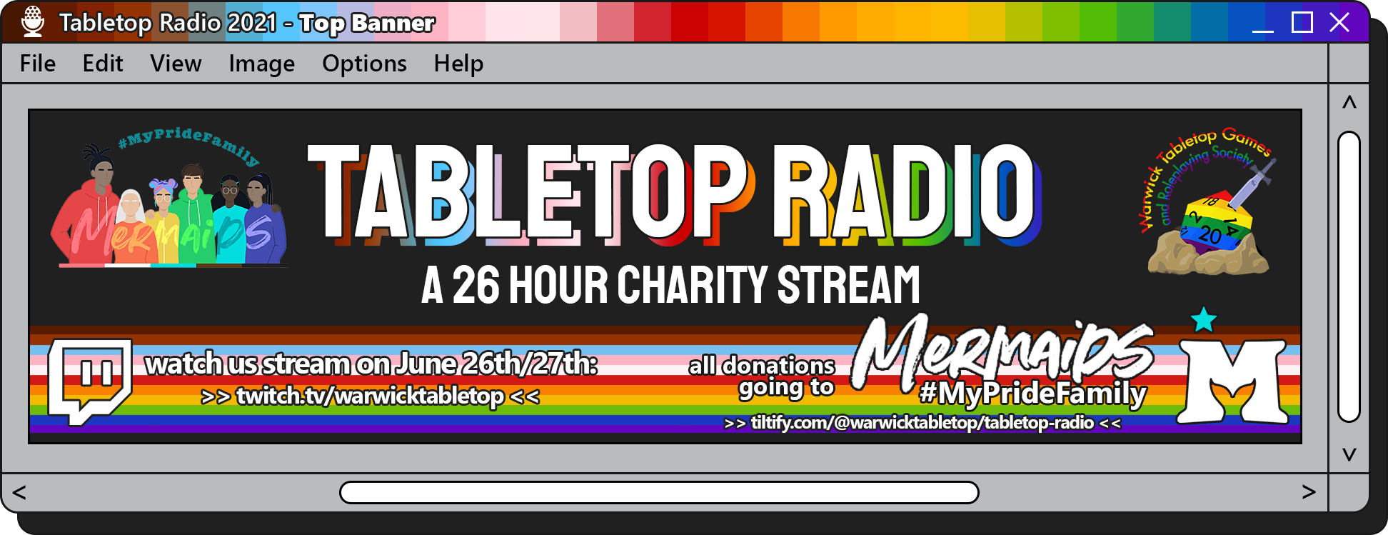 Tabletop Radio Stream Banner